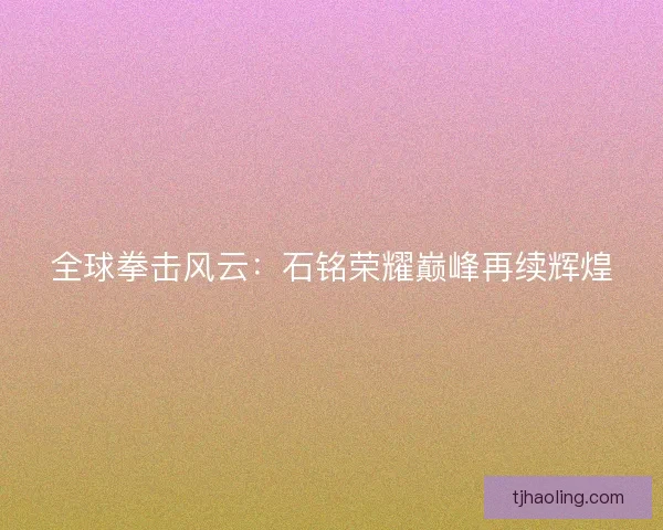 全球拳击风云：石铭荣耀巅峰再续辉煌